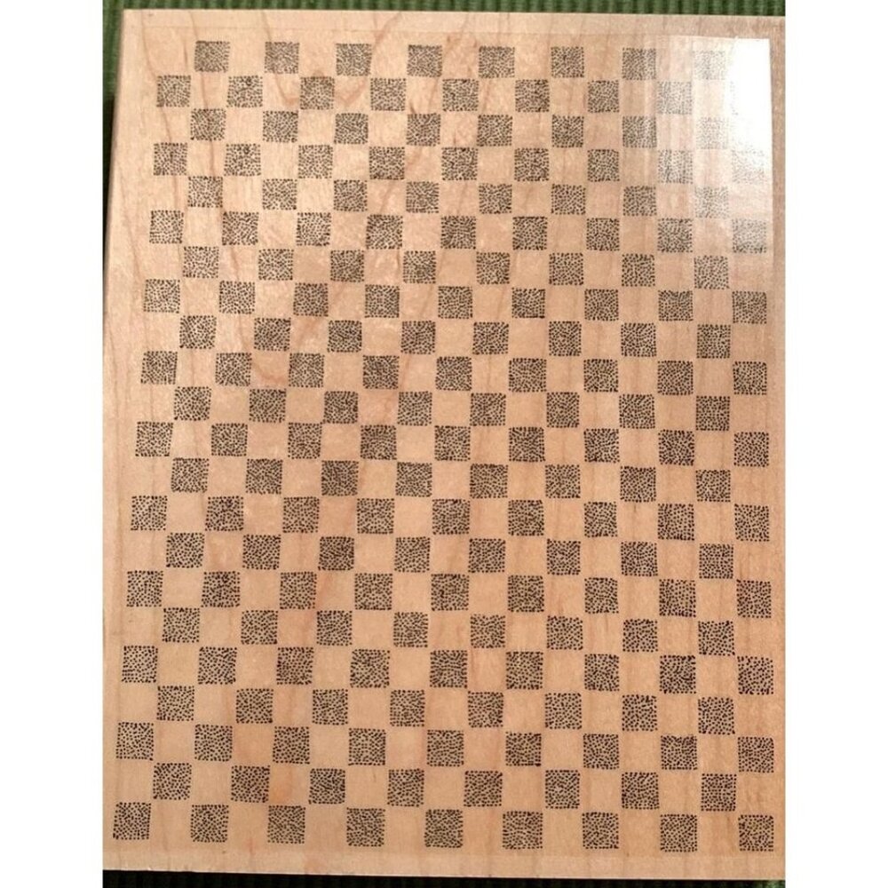 Stampin Up Checkered Background Rubber Stamp